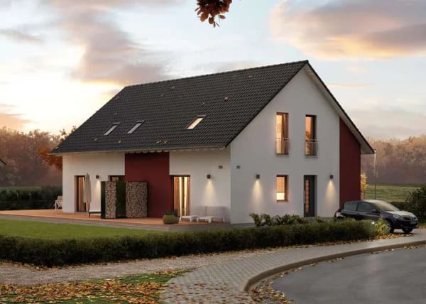 Immobilie in Diepenau - Neubau nach Maß: 10 Zimmer, 316 m², KfW 55 | für zwei Familien - Bild 0