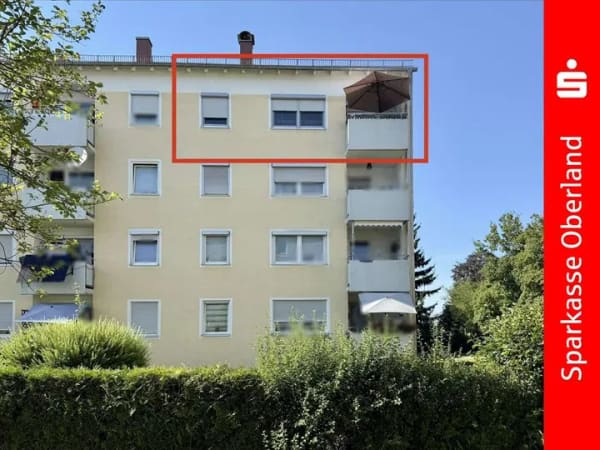 Immobilie in Schongau - Stilvoll modernisierte 4-Zimmer-Wohnung mit sonnigem Südbalkon - Bild 0
