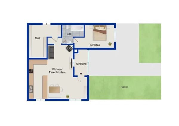 Immobilie in Aichstetten - Seltene Gelegenheit - Charmantes Wohnhaus in ruhige Lage mit tollen Außenanlagen - Bild 3