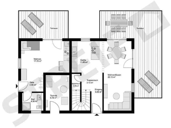 Immobilie in Engelsberg -  Lassen Sie die Seele baumeln! In Ihrem  neuen Generationenhaus mit herrlichem Garten. - Bild 1