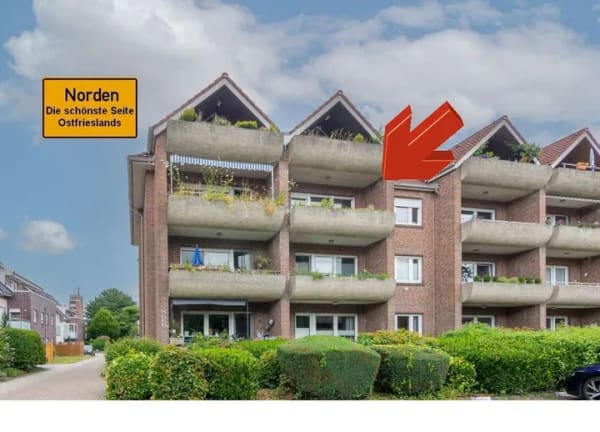 Immobilie in Norden - Kapitalanlage in zentraler Lage – Vermietete 2-Zimmer-Eigentumswohnung mit Balkon in Norden! - Bild 0