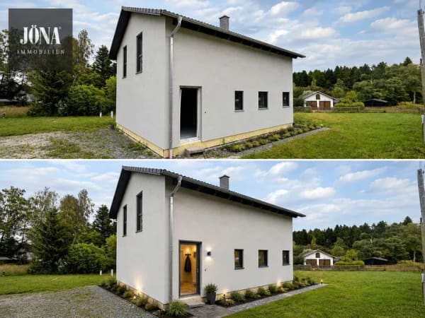 Immobilie in Grünbach - Fast fertig zum Traumhaus (KfW-40) – hochwertiges Schwabenhaus mit 1.900 m² Grundstück und individue - Bild 1