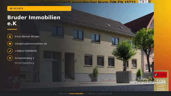 Immobilie in Walldorf - Walldorf Zentrum:  MFH mit Geschichte - "Engel", sanierungsbedürftig, FREI, keine K-Prov. - Bild 0