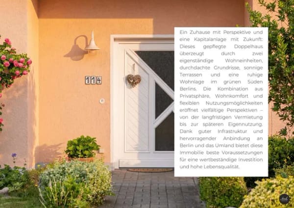 Immobilie in Trebbin - Ein Ort zum Ankommen und Investieren – Doppelhaus mit langfristigem Entwicklungspotenzial - Bild 3