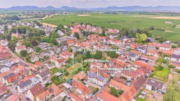 Immobilie in Insheim - Traumhaftes Anwesen in Insheim: 220 m² Wohnfläche, XXL-Garten, Scheune & lukrative PV-Anlage! - Bild 0