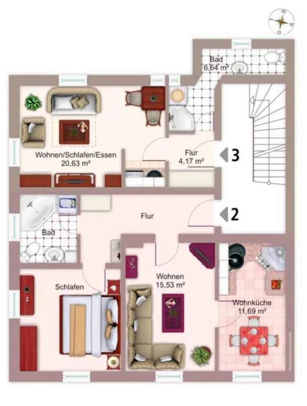 Immobilie in Landshut - 1- und 2-Zimmer-Wohnungen in Landshut Nikola - Bild 2