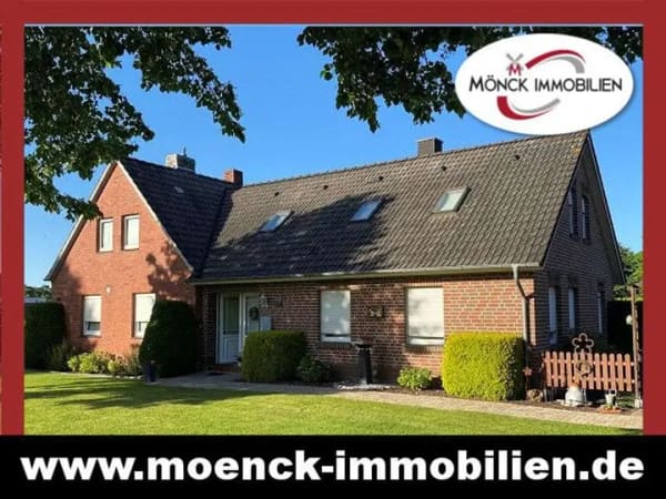 Immobilie in Wiesmoor - Raumwunder mit Einliegerwohnung nahe dem Golfplatz - Bild 0