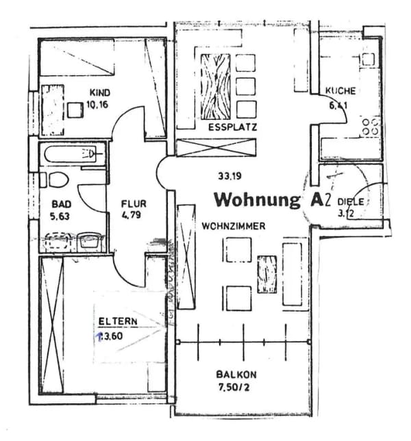 Immobilie in Peiting - 3-Zimmer-Wohnung in Peiting (Provisionsfrei) - Bild 1
