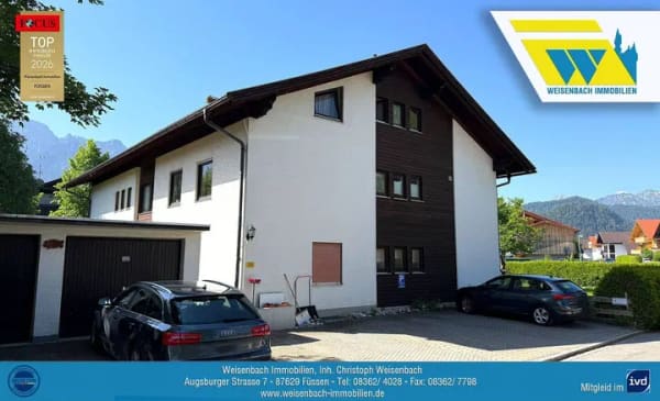 Immobilie in Schwangau - Charmante 2½-Zimmer-Dachgeschosswohnung mit Bergblick in begehrter Wohnlage von Schwangau - Bild 3