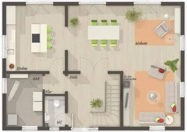 Immobilie in Hallgarten - Gemütlich mit Stil - Wohnen und Leben im Landhaus-Stil - Neubau massiv errichtet inkl. Festpreis-und Bauzeit-Garantie - Bild 2