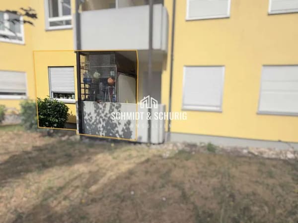 Immobilie in Bruchsal - Charmante 1-Zimmer-Erdgeschosswohnung mit Balkon in Bruchsal - Bild 1