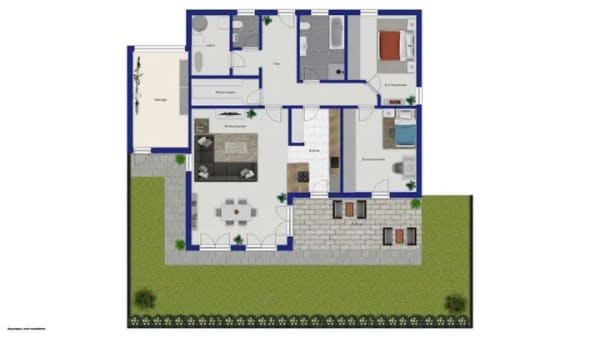Immobilie in Schefflenz - Bungalow. Stilvolles Wohnen auf einer Ebene.  - Bild 3