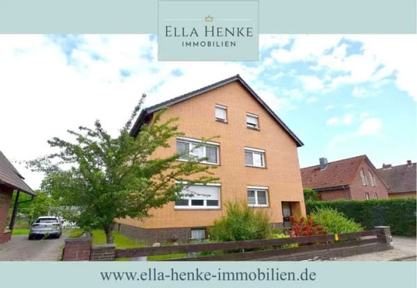 Immobilie in Calberlah - Gepfleges Mehrfamilienhaus mit 3 Wohnungen + 3 Garagen ... - Bild 0