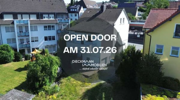 Immobilie in Menden - OPEN DOOR am 31.07.26 von 16-18 Uhr - Einfamilienhaus mit großem Kaufgrundstück in Menden Mitte! - Bild 0