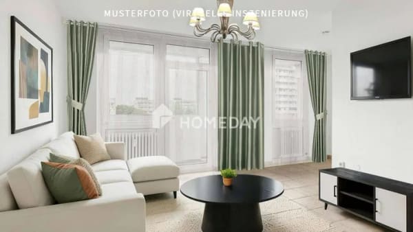 Immobilie in Frankfurt am Main - Sofort bezugsfreie 1,5-Zimmer-Wohnung mit Balkon im 7. Obergeschoss in Frankfurt - Bild 0
