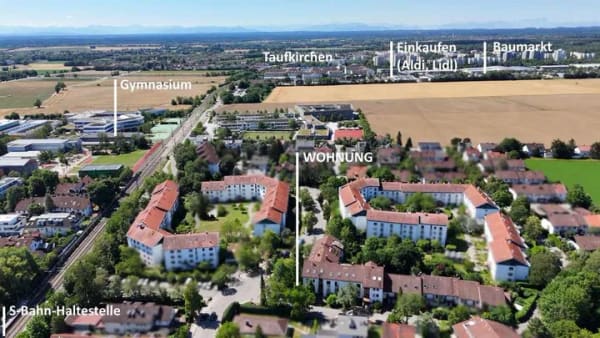 Immobilie in Unterhaching - 2-Zi-Gartenwohnung Nähe S-Bahn Unterhaching (vermietet) - Bild 4