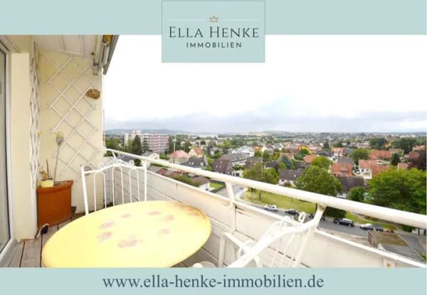 Immobilie in Wolfenbüttel - Tolle Aussicht: Sonnige 3-Zimmer-Wohnung mit Balkon, Fahrstuhl + modernem Bad. - Bild 0