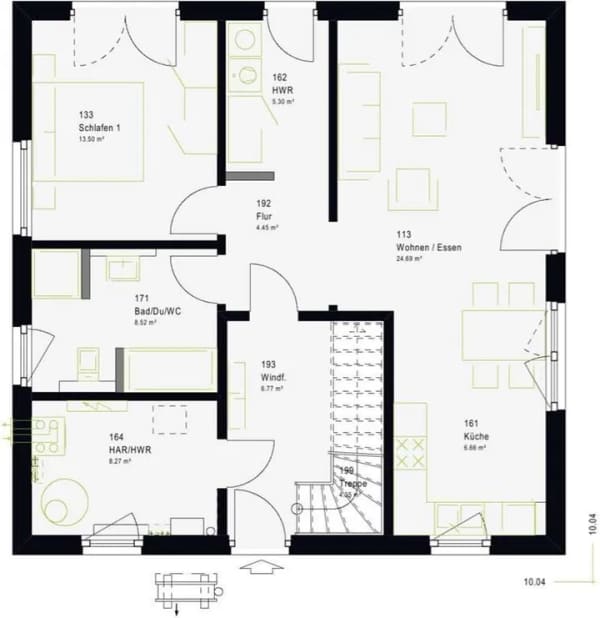 Immobilie in Herrstein - Das Mehrgenerationenhaus FamilyStyle16.01S von massa Haus mit Platz für 2 Familien!  - Bild 4