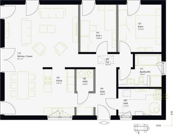 Immobilie in Bollenbach - ComfortStyle 10.01W! Der barrierefreie Bungalow von massa Haus! - Bild 4