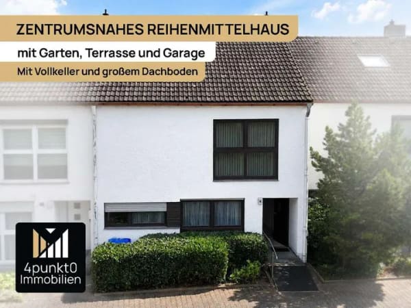 Immobilie in Nördlingen - Zentrumsnahes Reihenmittelhaus mit Garten, Vollkeller und Garage - Bild 0