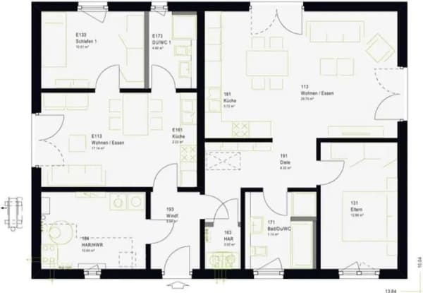 Immobilie in Brodersby-Goltoft - Ihr Zuhause mit Mehrwert: Wohnen & Mieteinnahmen verbinden - FamilyStyle Bungalow  - Bild 3