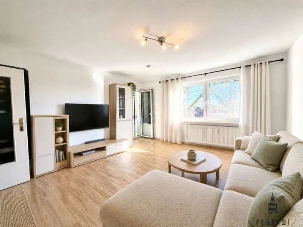 Immobilie in Hessisch Oldendorf - Bezugsfreie 3-Zimmer-Wohnung mit Tageslichtbad und Balkon - Bild 1