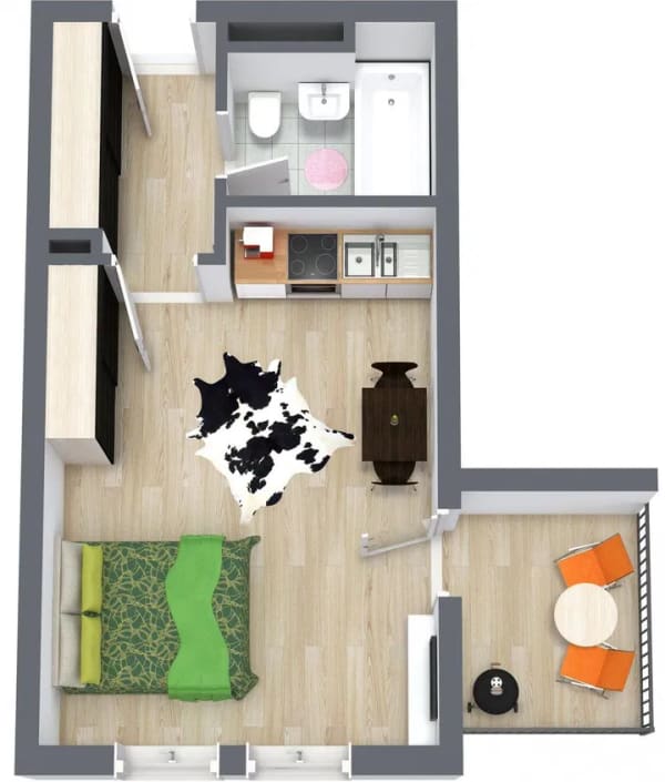 Immobilie in Bad Aibling - Klein aber fein - 1 Zimmer  - Bild 0