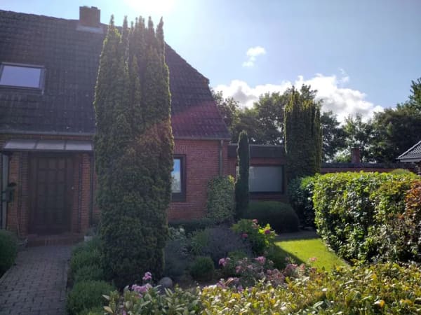 Immobilie in Risum-Lindholm - Doppelhaushälfte mit Blick ins Grüne in Lindholm (Nähe Niebüll) - Bild 0