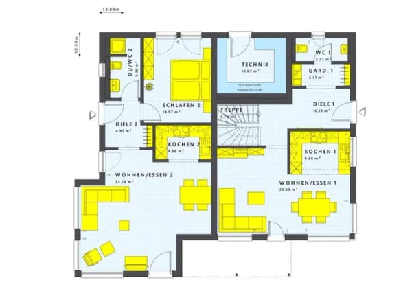 Immobilie in Saarwellingen - MODERNE ENERGIEEFFIZIENTE DOPPELHAUSHÄLFTE - BAUEN NACH DEM NEUESTEN STAND DER TECHNIK UND FÖRDERUNG - Bild 2