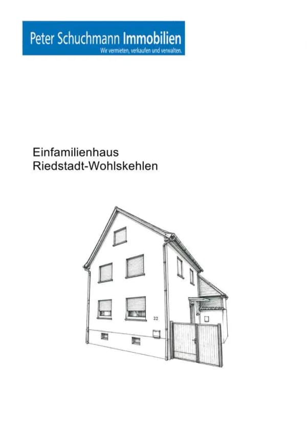 Immobilie in Riedstadt - Handwerker aufgepasst! Riedstadt-Wolfskehlen: **Freistehendes Einfamilienhaus mit kleiner Scheune** - Bild 0