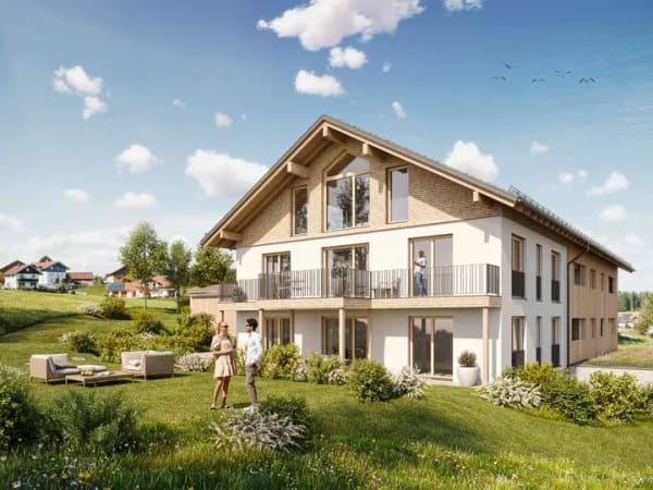 Immobilie in Maierhöfen - Neubau in Maierhöfen im Allgäu - Exklusive 4 Zimmer Maisonette -Wohnung mit Dachterrasse - Bild 2