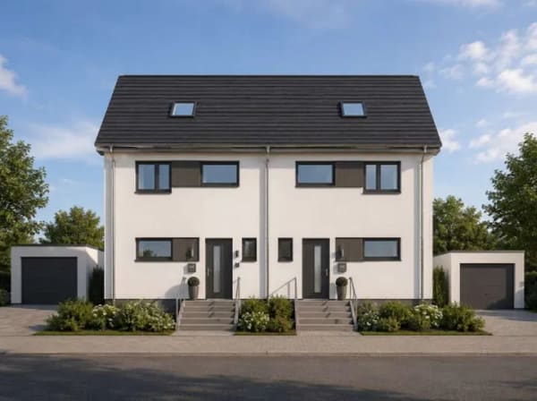 Immobilie in Rheinmünster - Moderne Doppelhaushälfte mit Basis-Ausbaustufe - Bild 0