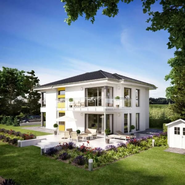 Immobilie in Altenmünster - LivingHaus Stadtvilla KfW40 QNG - Mehrgenerationenhaus in Altenmünster - Bild 0