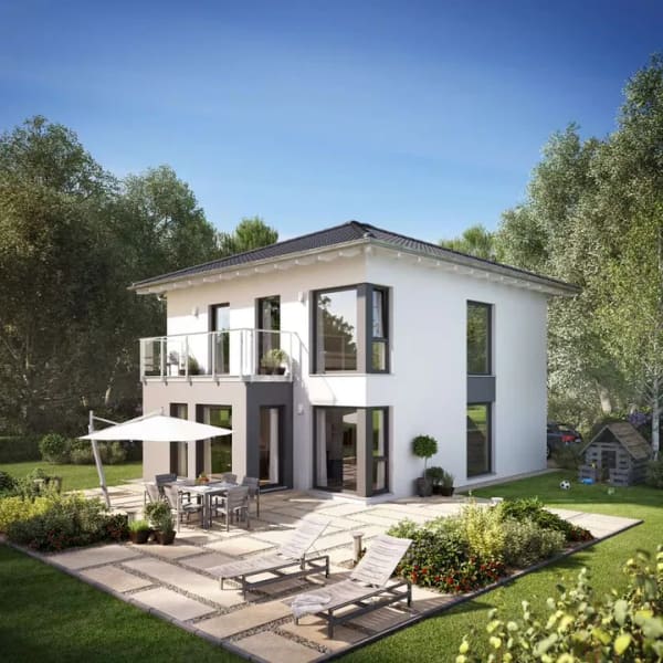 Immobilie in Allmannshofen - LivingHaus Wohnträume verwirklichen - KfW 40 QNG Einfamilienhaus mit Walmdach in Allmannshofen - Bild 0