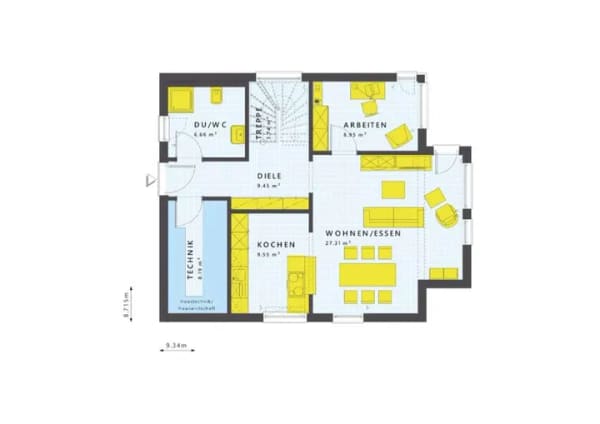 Immobilie in Allmannshofen - LivingHaus Wohnträume verwirklichen - KfW 40 QNG Einfamilienhaus mit Walmdach in Allmannshofen - Bild 1