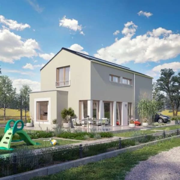 Immobilie in Allmannshofen - LivingHaus Sunshine 112 V2 - Dein KfW 40 QNG Traumhaus mit 2 Meter Kniestock in Allmanshofen - Bild 0