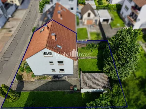 Immobilie in Sinsheim - Tolle Doppelhaushälfte mit zwei Wohnungen in Toplage in der Sinsheimer Gartenstadt - Bild 3