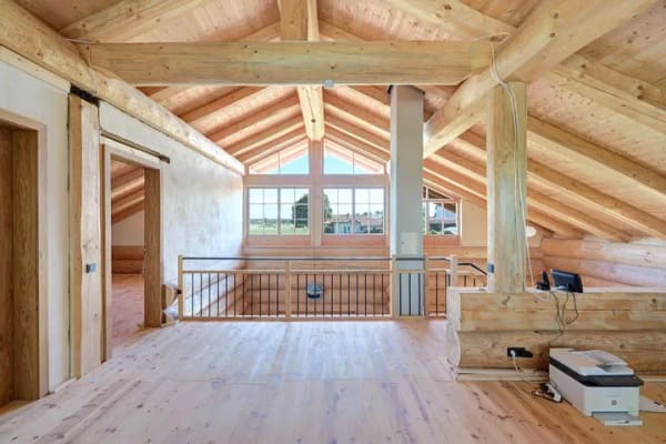 Immobilie in Heldenstein - Idyllisches Landleben mit Alpenpanorama - Ökologisches Holzstammhaus - Bild 4