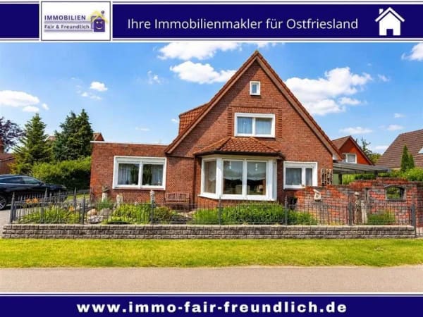 Immobilie in Holtland - Wohnen, vermieten und profitieren – Wohnhaus mit zwei Ferienwohnungen in Holtland - Bild 0