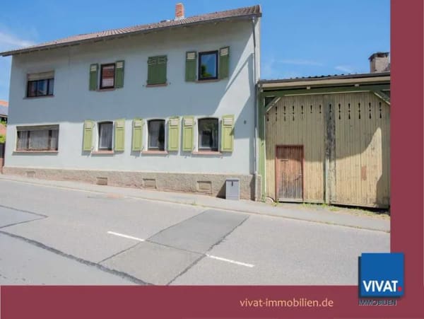 Immobilie in Ober-Mörlen - Hofreite: Pferdehaltung möglich, riesige Scheune in gutem Zustand, Wohnhaus sanierungsbedürftig. - Bild 0