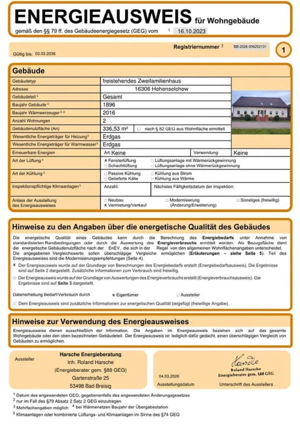 Immobilie in Hohenselchow-Groß Pinnow - Mehrgenerationenhaus mit großem Garten in schöner Lage - Bild 4