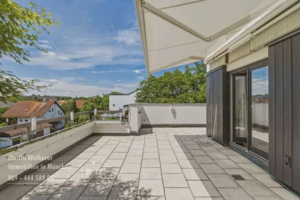 Immobilie in Aschheim - Penthouse-Feeling  4 Zimmer Wohnung mit großer Dachterrasse - Bild 0