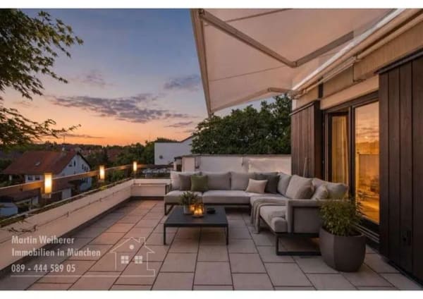 Immobilie in Aschheim - Penthouse-Feeling  4 Zimmer Wohnung mit großer Dachterrasse - Bild 2