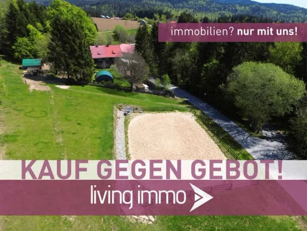 Immobilie in Neureichenau - KAUF GEGEN GEBOT! Landhaus für Tierfreunde mit Reitplatz & Pferdestall – Neureichenau - Bild 0