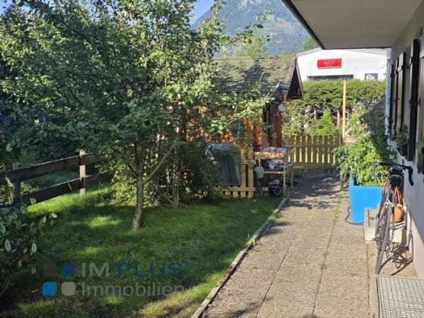 Immobilie in Blaichach - Große 2 Zimmer Garten-Wohnung mit EBK, überdachte Terrasse und 2 Stellplätzen ! - Bild 1