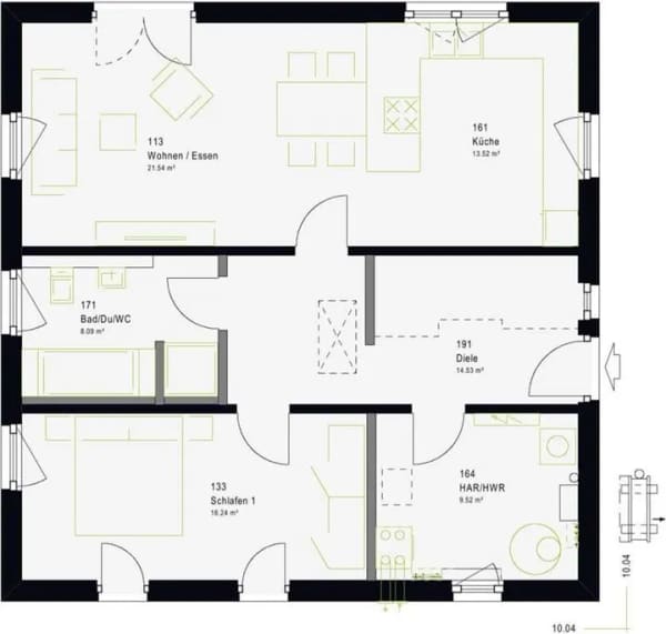 Immobilie in Ziethen - Geringer Platzbedarf: energieeffizienter Bungalow für komfortables Wohnen - Bild 3