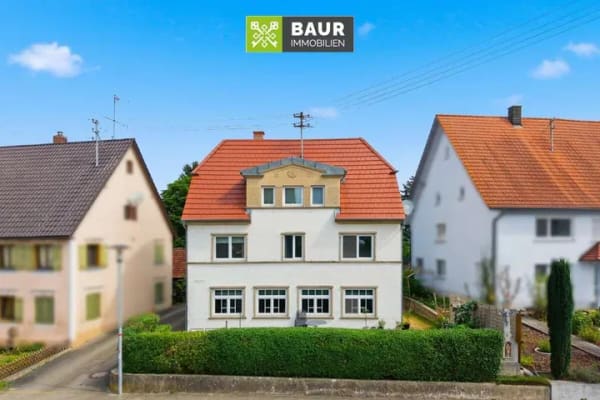 Immobilie in Uttenweiler - 360° | Historischer Charme trifft moderne Technik – saniertes Zweifamilienhaus in Uttenweiler - Bild 1