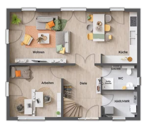 Immobilie in Waldalgesheim - DEIN STADTHAUS INDIVIDUAL - Nimm Dir die Freiheit für Deinen persönlichen Haus-Grundriss - Wohnen und Leben wie es Dir gefällt - Bild 4