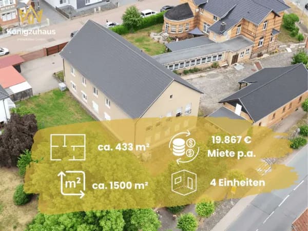 Immobilie in Roßleben-Wiehe - Potenzielle Rendite von über 11% möglich! Solide Kapitalanlage in Roßleben-Wiehe - Bild 1
