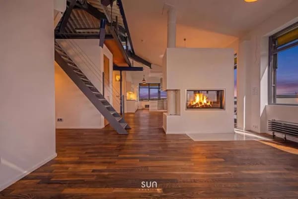 Immobilie in Griesheim - LUXUS-PENTHOUSE AM FELDRAND - 360° Panorama, Galerie & Klima - Bild 1